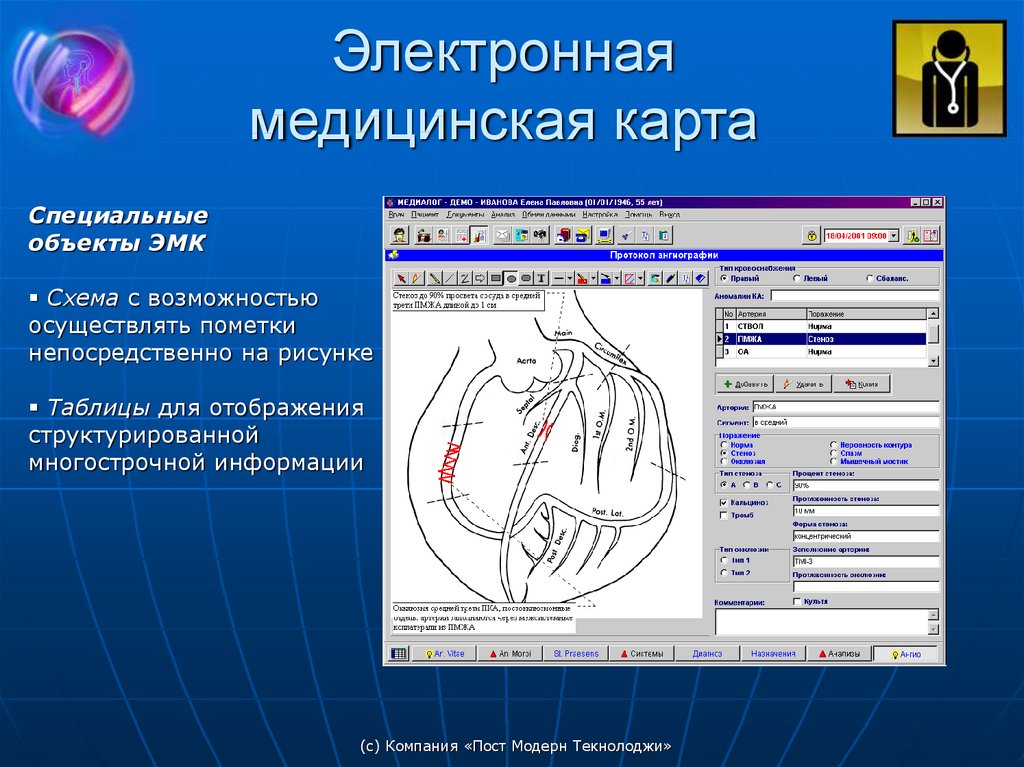 Электронная медицинская карта презентация