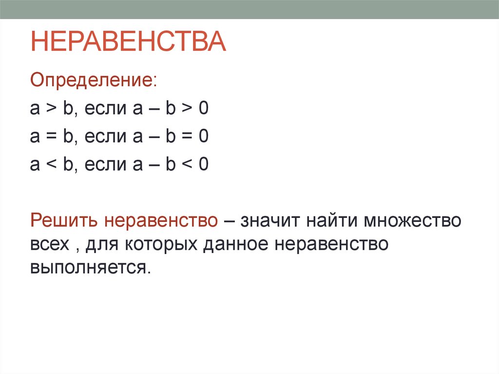 Неравенства огэ презентация