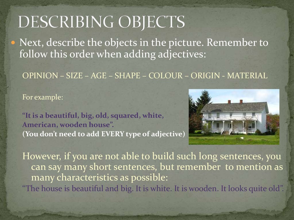 Describing objects 7 класс spotlight презентация