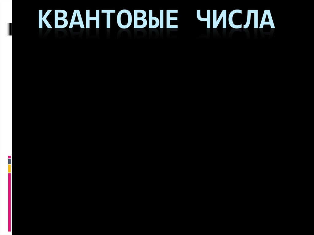 Квантовые числа