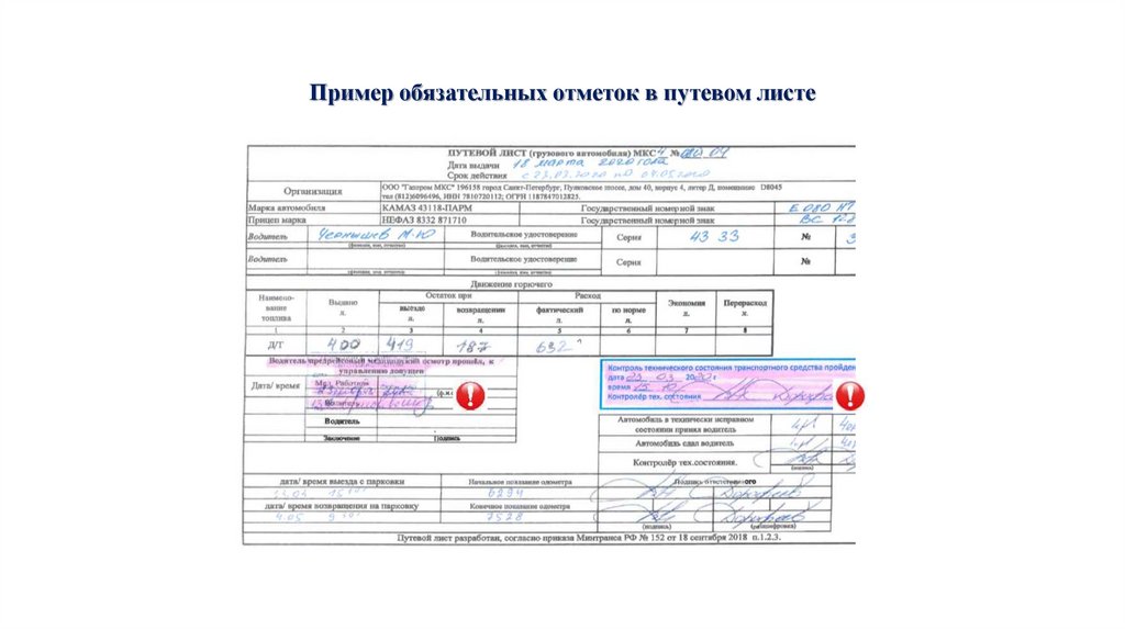 Образец приказа о перевозке детей автобусом