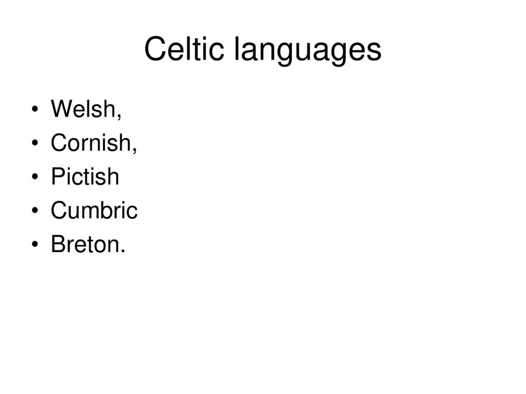 Celtic languages