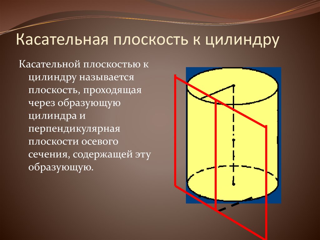 Через образующую