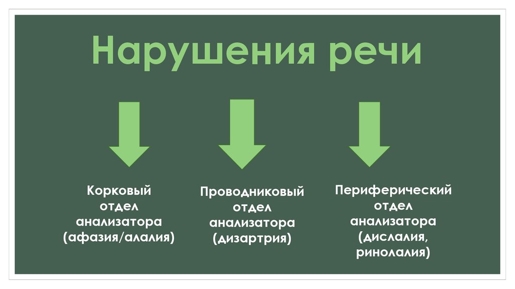 Нарушения анализатора. Патология речи. Корковые нарушения речи. Периферические нарушения речи. Периферический отдел анализатора.