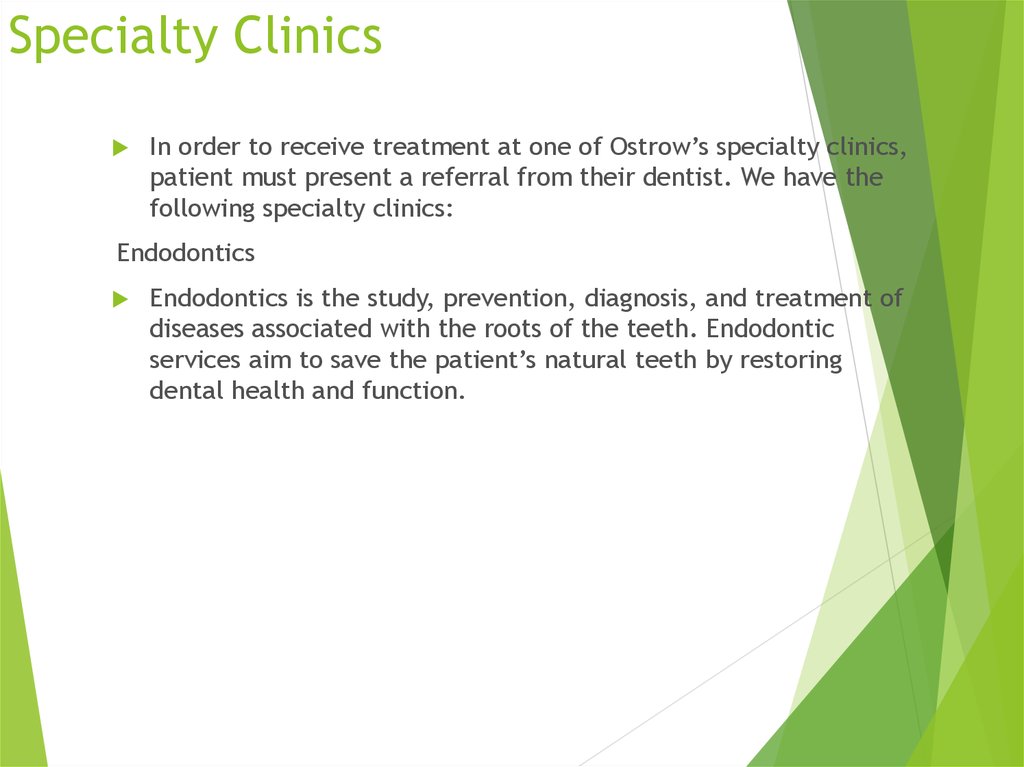 Specialty Clinics