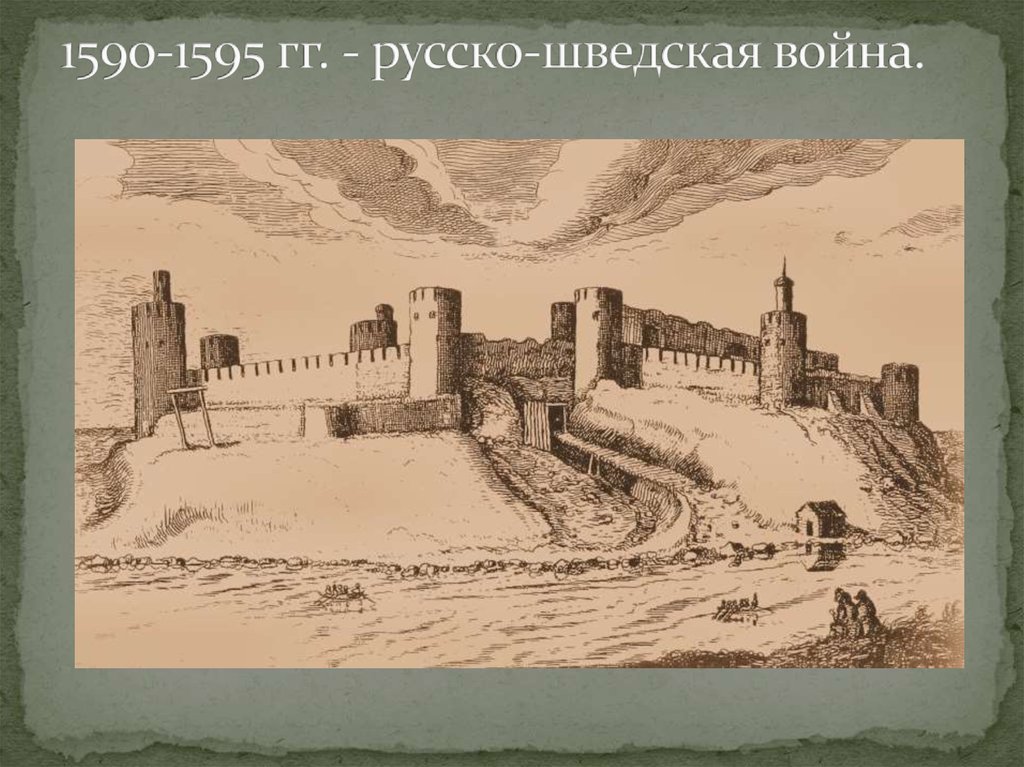 Русско шведская 1590 1595 карта