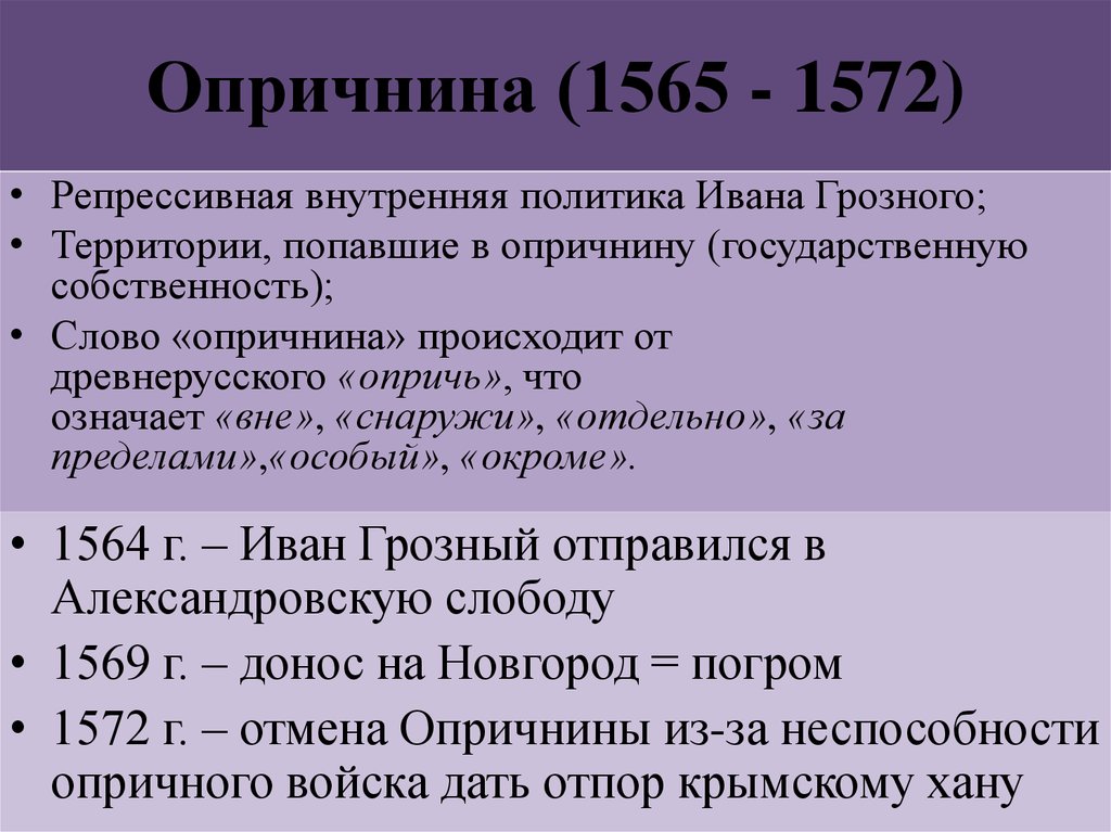 Политика ивана 4 проводимая в 1565 1572. Политика Ивана Грозного 1565-1572. 1565—1572 — Опричнина Ивана Грозного. Опричнина Ивана 4 Грозного 1565-1572 кратко.