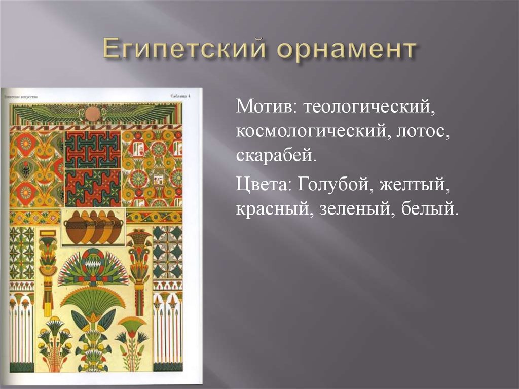 Египетский орнамент