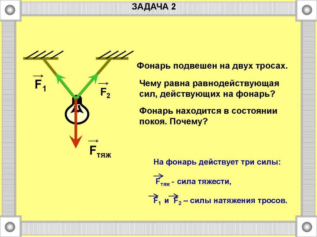 Задания фонарей