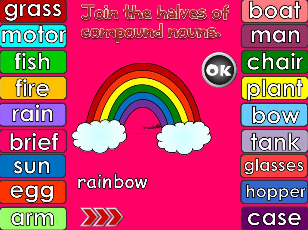 compound nouns game online presentation