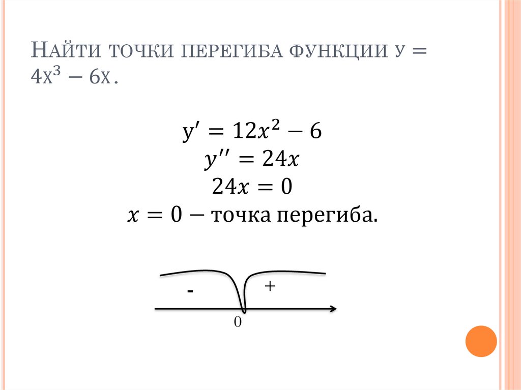 Найти точки кривой. Как найти точку перегиба. Найти точки перегиба функции. Найдите точки перегиба функции. Алгоритм нахождения точек перегиба функции.