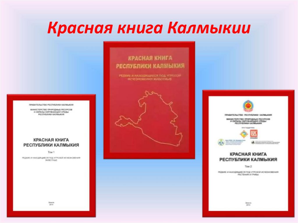 Красная книга калмыкии рисунок