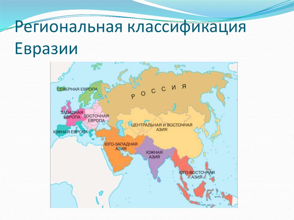 Республики евразии. Карта Евразии.