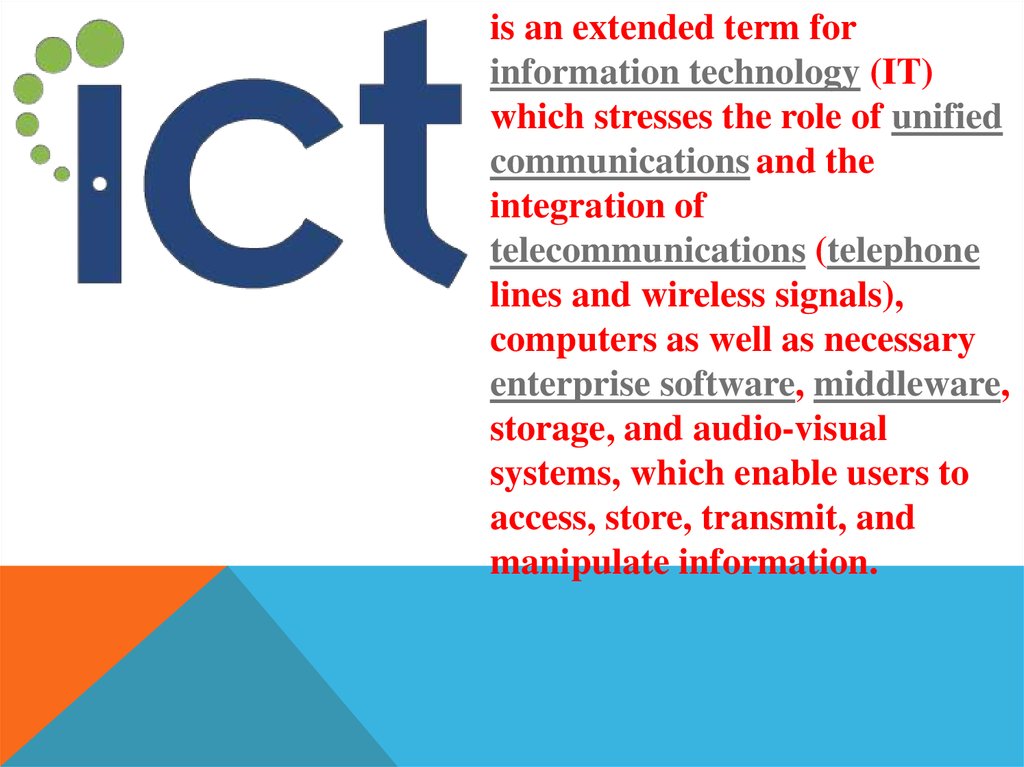 presentation on information and communication technology