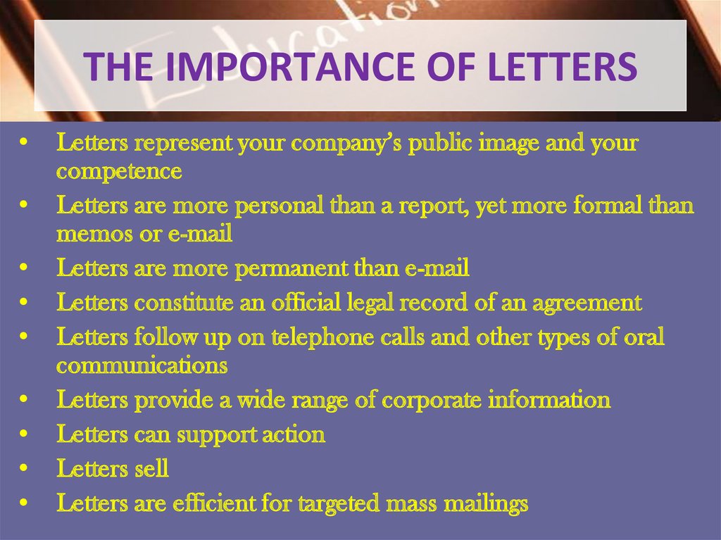 Business Letters Online Presentation