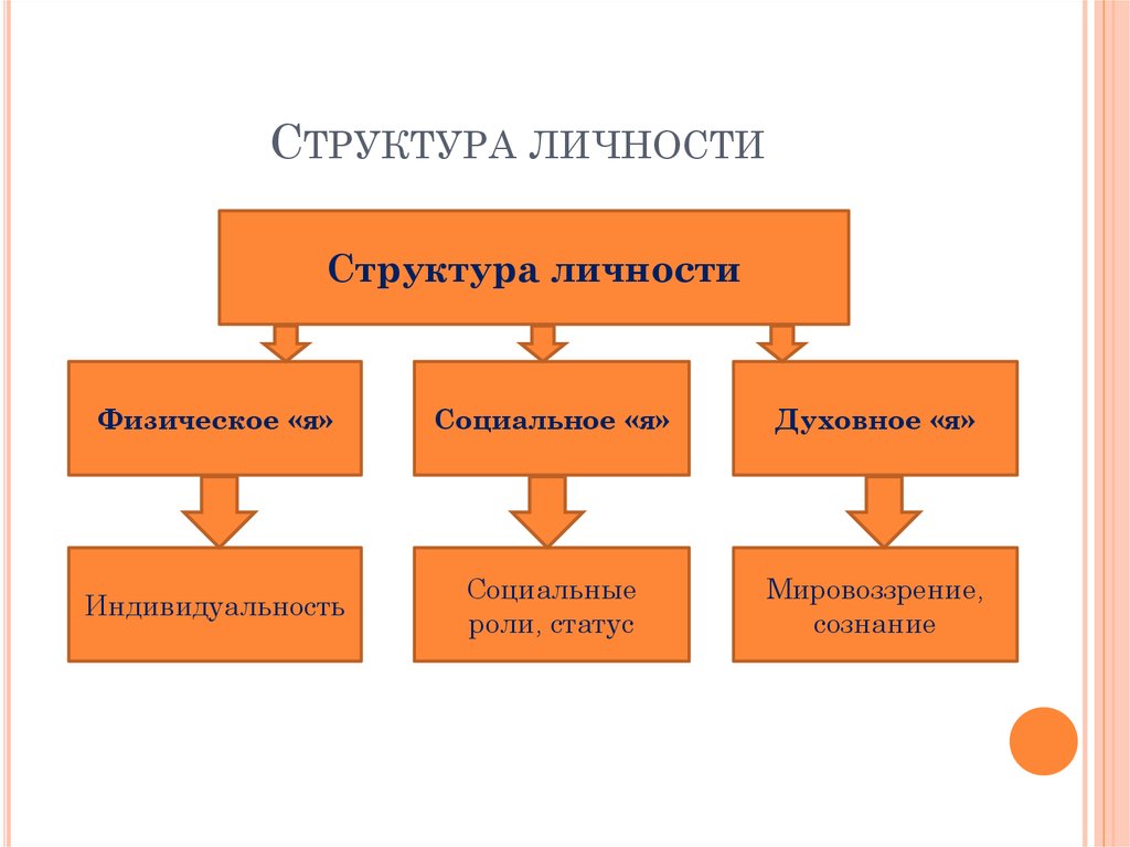 Схему структура личности