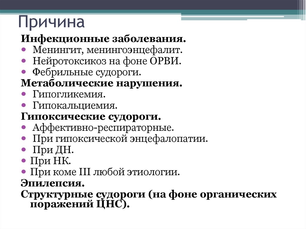 Карта вызова смп судорожный синдром у взрослого