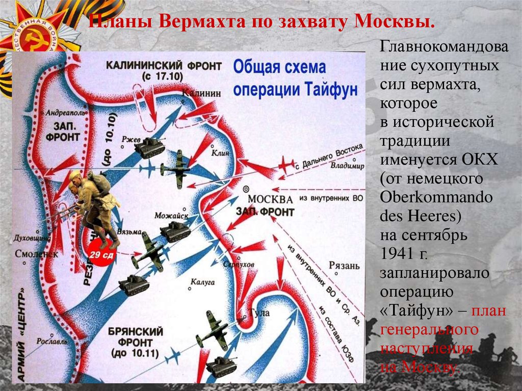 Содержание плана тайфун. План операции Тайфун. План по захвату Москвы. План взятия Москвы. Операция Тайфун 1941.
