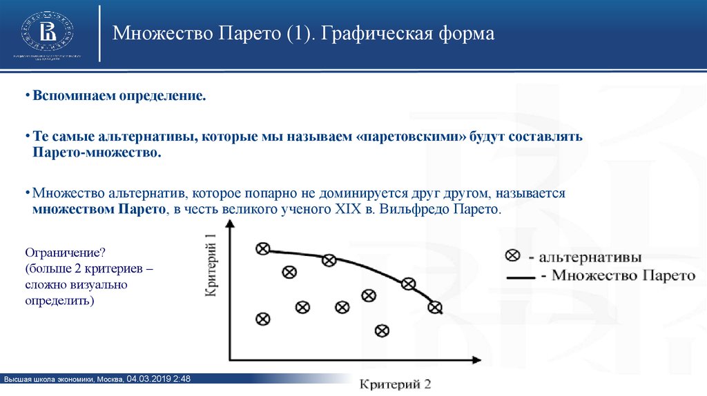 Парето оптимальное. Эффективность по Парето. Критерий эффективности по Парето. Парето оптимальное множество. Критерий Парето и альтернативные критерии.