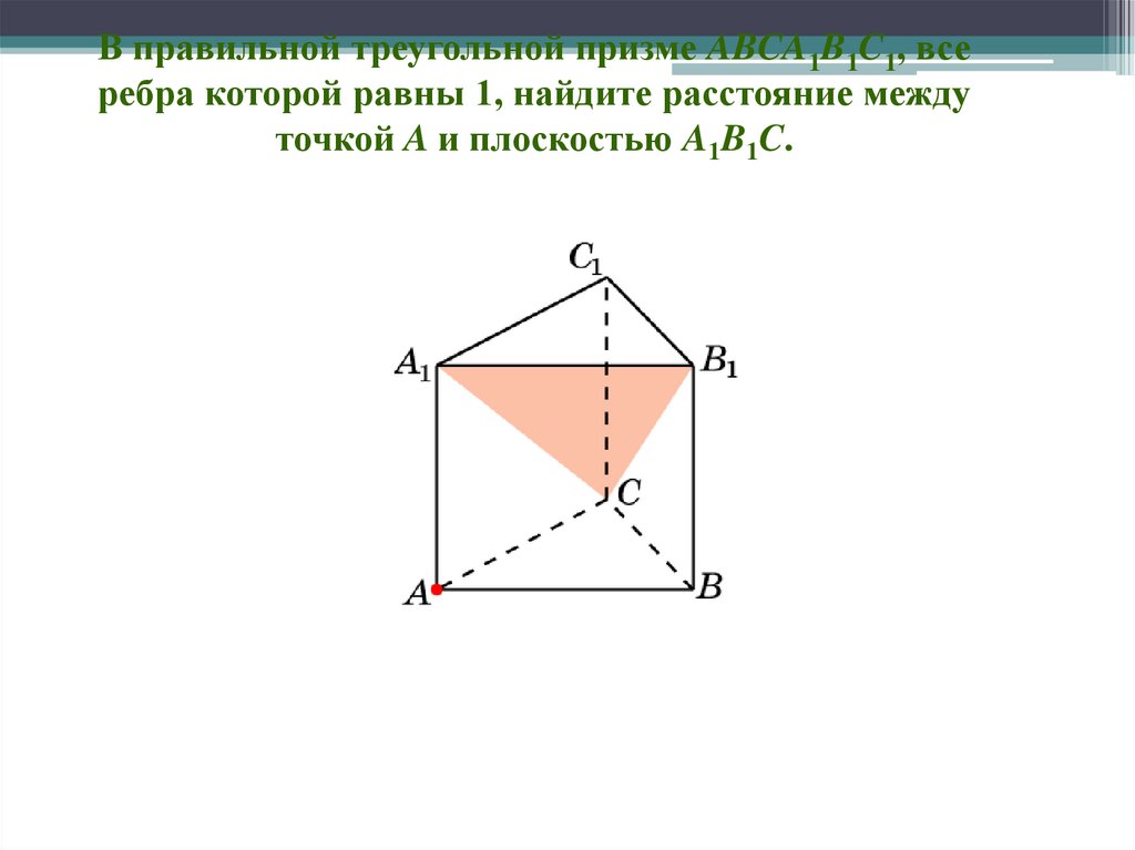 6 расстояние от точки до плоскости