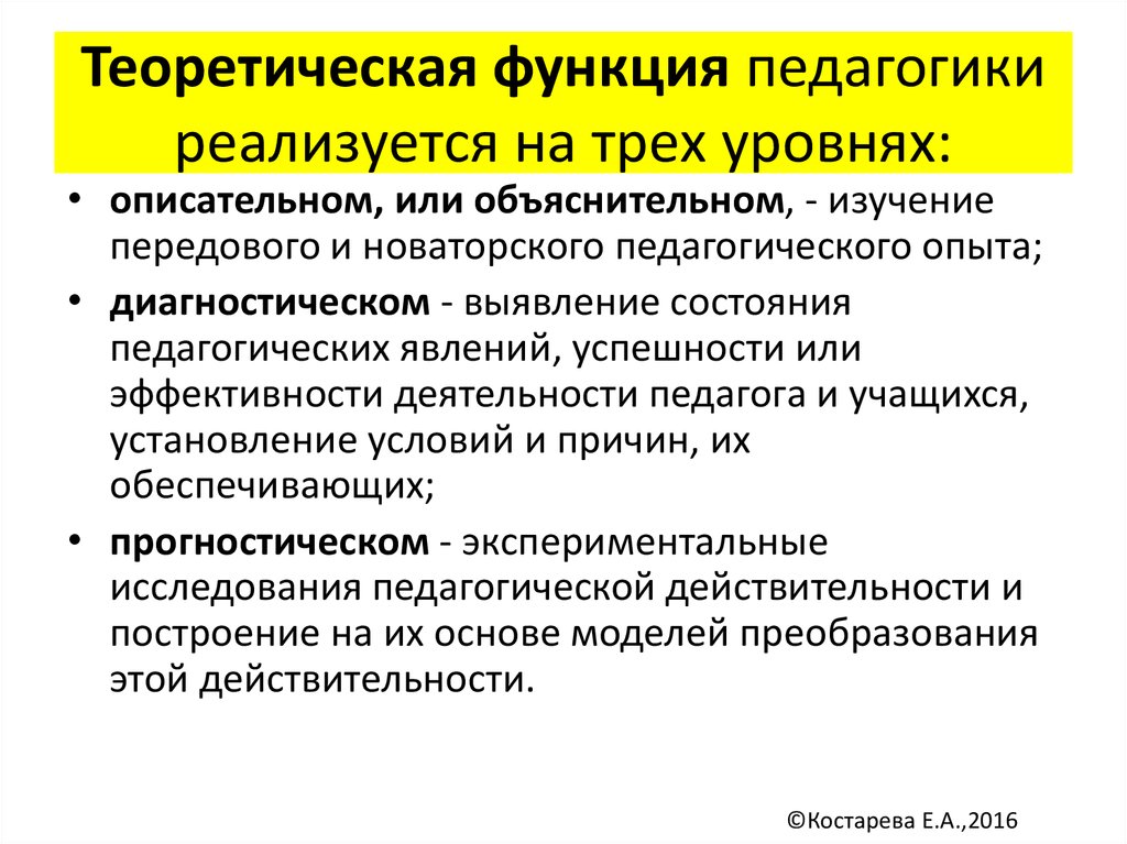 Теоретическая педагогика. Уровни теоретической функции педагогики. Технологическая функция педагогики. Функции теоретической функции педагогики. Технологическая функция педагогики предлагает уровни реализации.