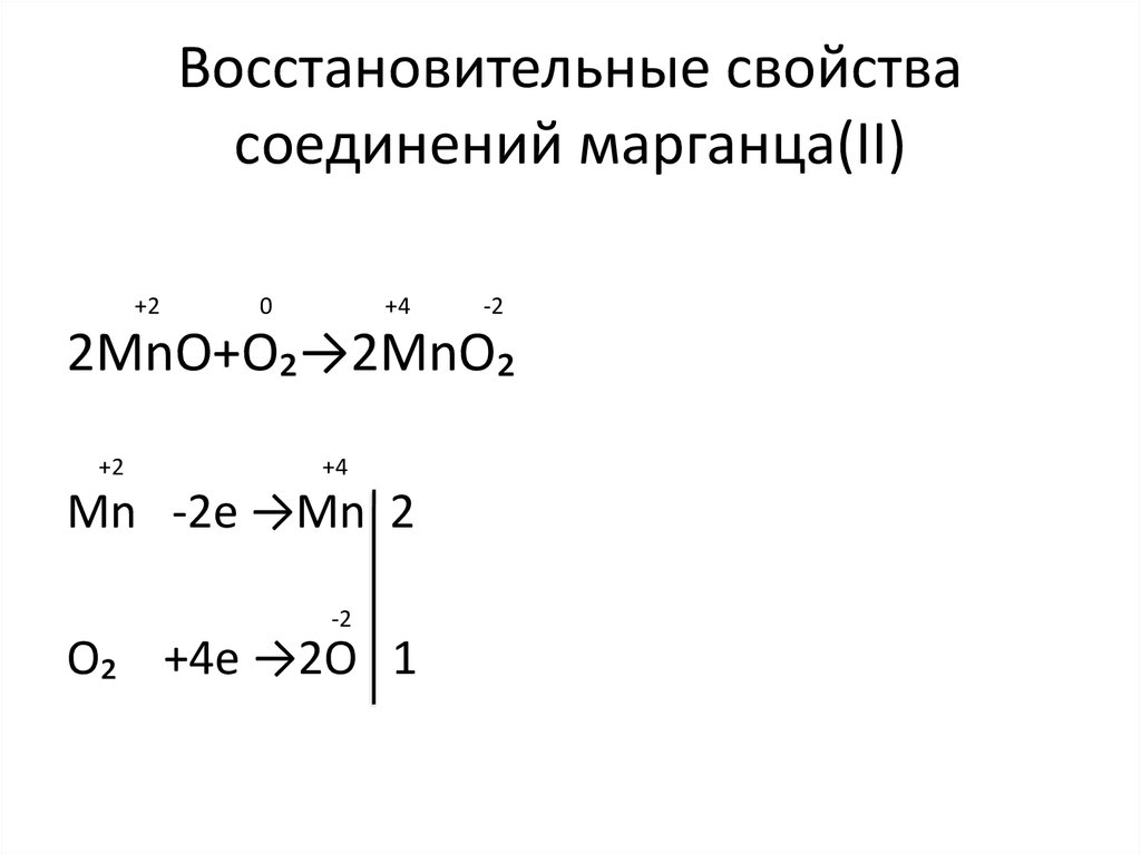 Презентация соединения марганца