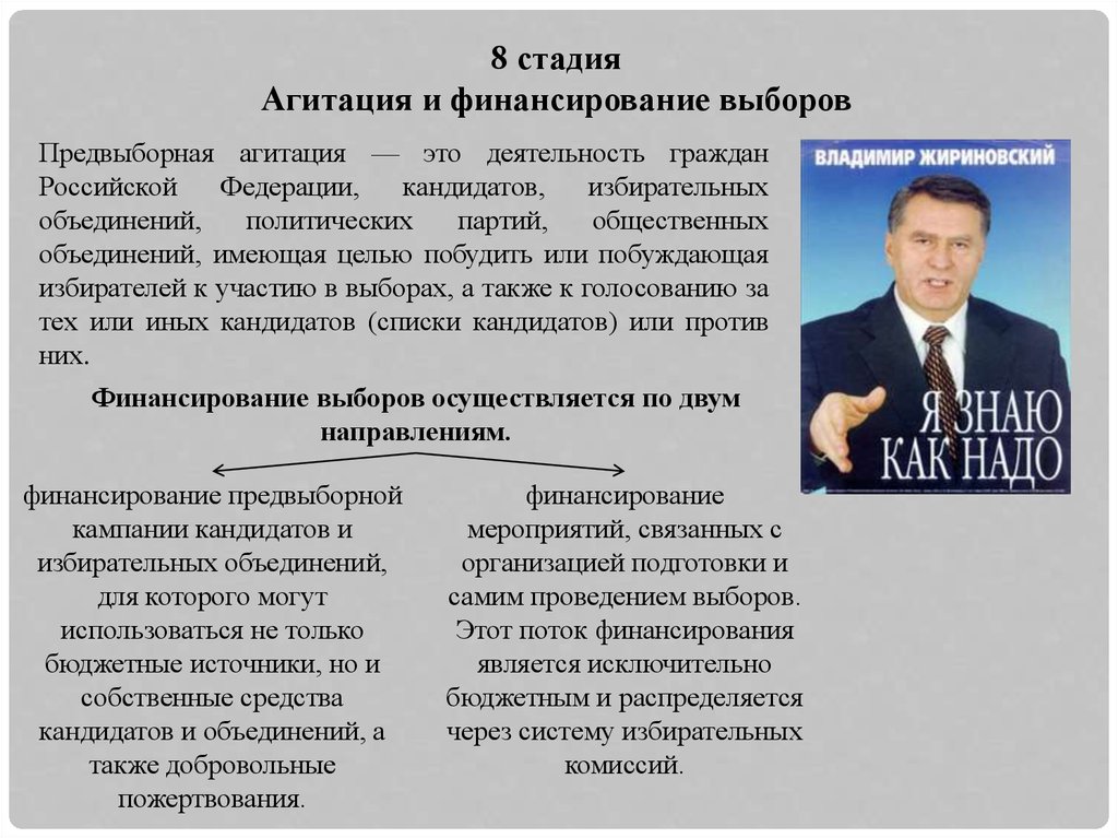 Финансирование выборов. Предвыборная агитация политической партии. Предвыборная агитация и финансирование выборов.. Стадия агитация выборов..