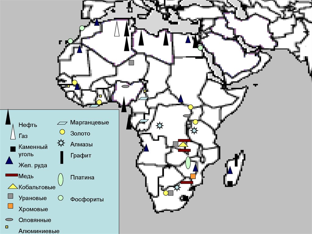 Нефть в каких странах африки
