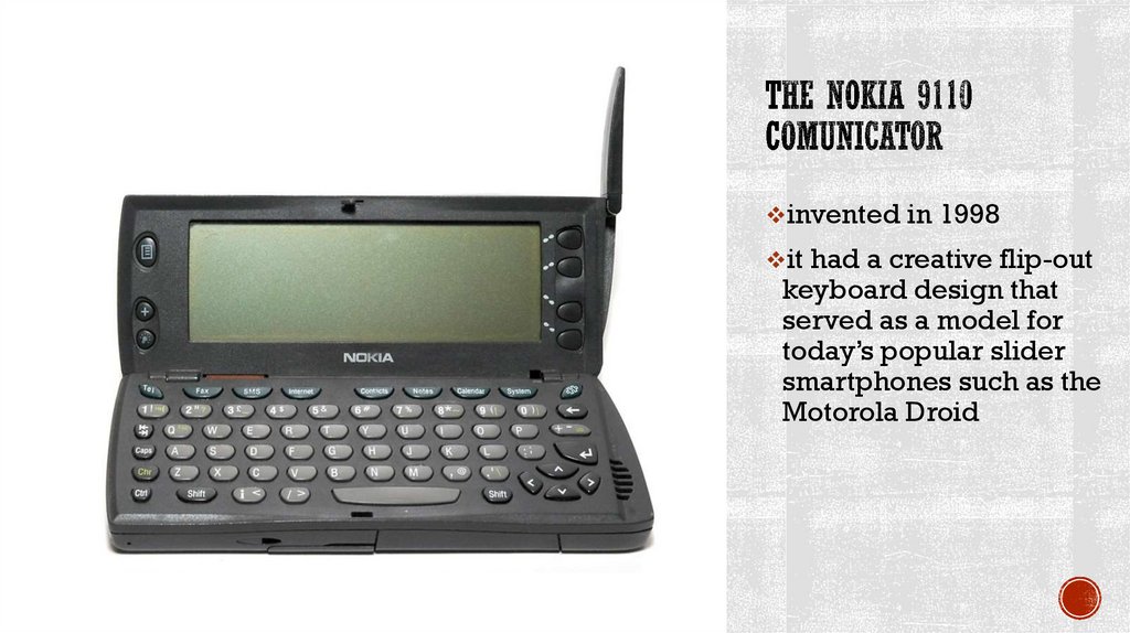 The Nokia 9110 Comunicator