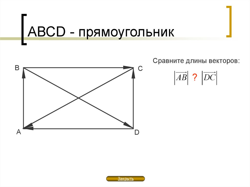 1 длина вектора. Термин прямоугольник. Понятие прямоугольника в 5 классе. Родовое понятие прямоугольника. Ответ прямоугольник АВСD.