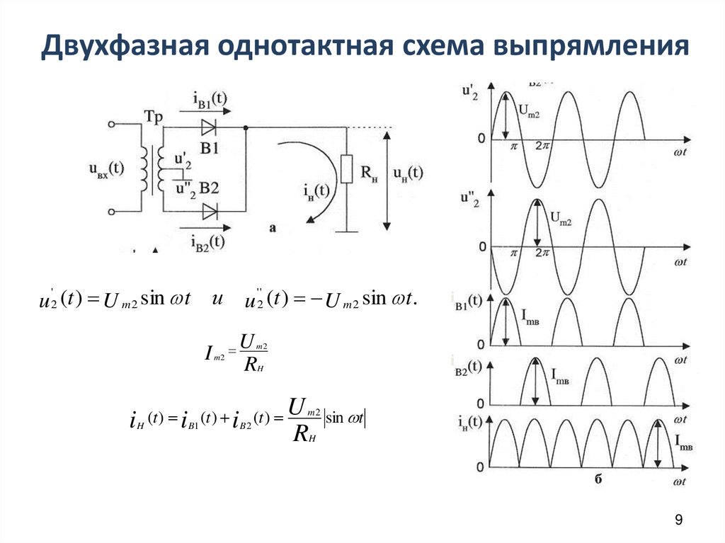 Трехфазная однотактная схема выпрямления