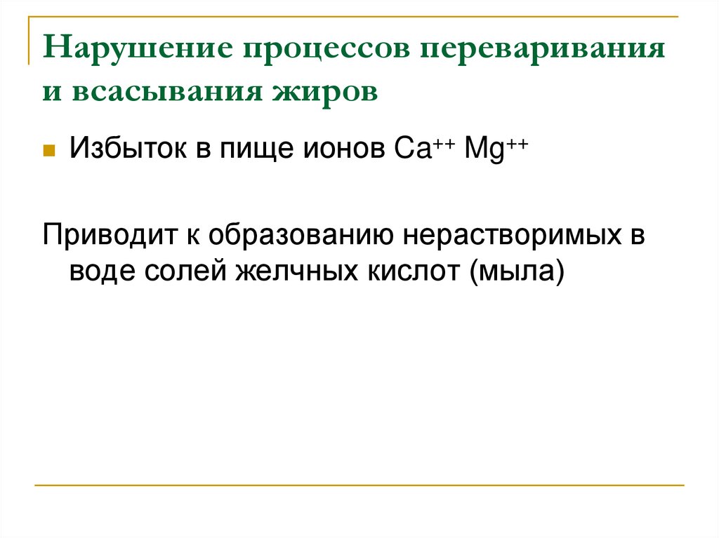 Нарушение процесса. Нарушение процессов переваривания и всасывания. Нарушение процессов переваривания жиров. Нарушение переваривания и всасывания жиров. Последствия нарушения переваривания и всасывания жиров.