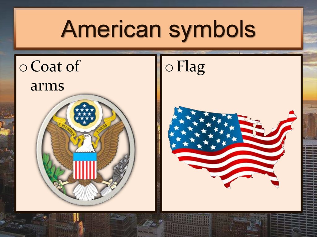 The symbols of the usa презентация