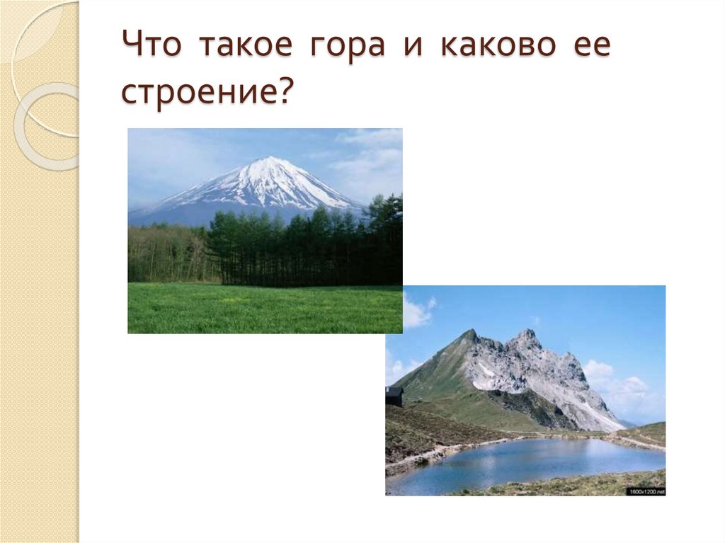 Рельеф земной поверхности горы суши