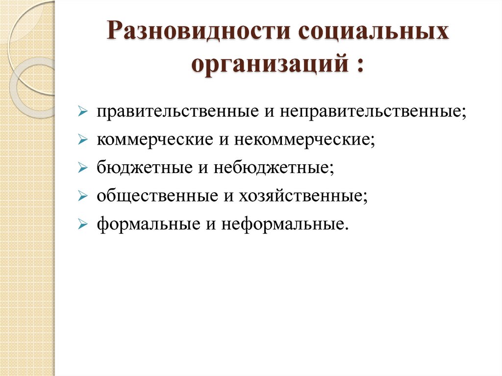 Социальная организация презентация