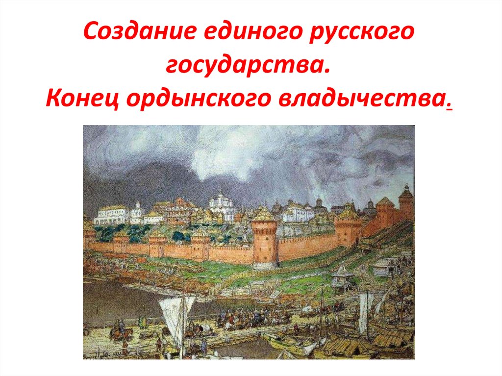 Ордынское владычество на руси презентация 6 класс