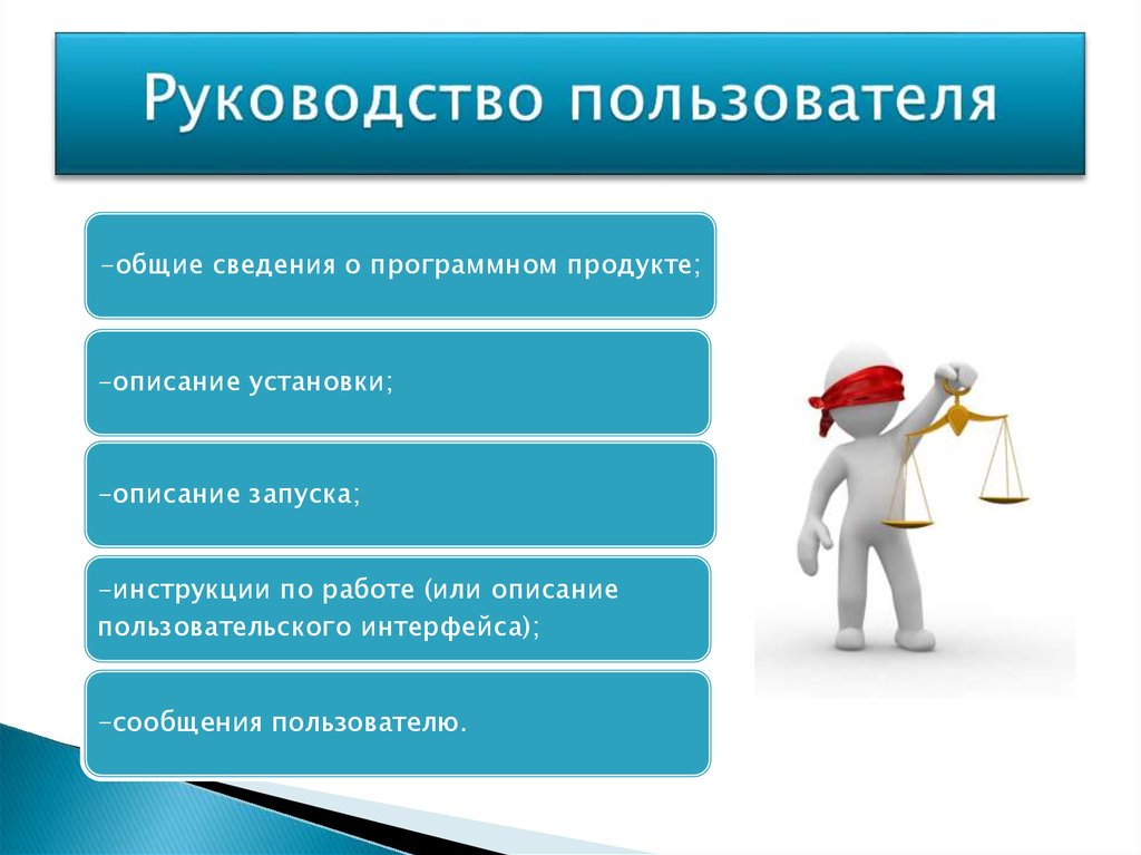 Напишите руководству. Руководство пользователя. Руководствпользователя. Руководство пользователя Общие сведения. Руководство пользователя программного продукта.