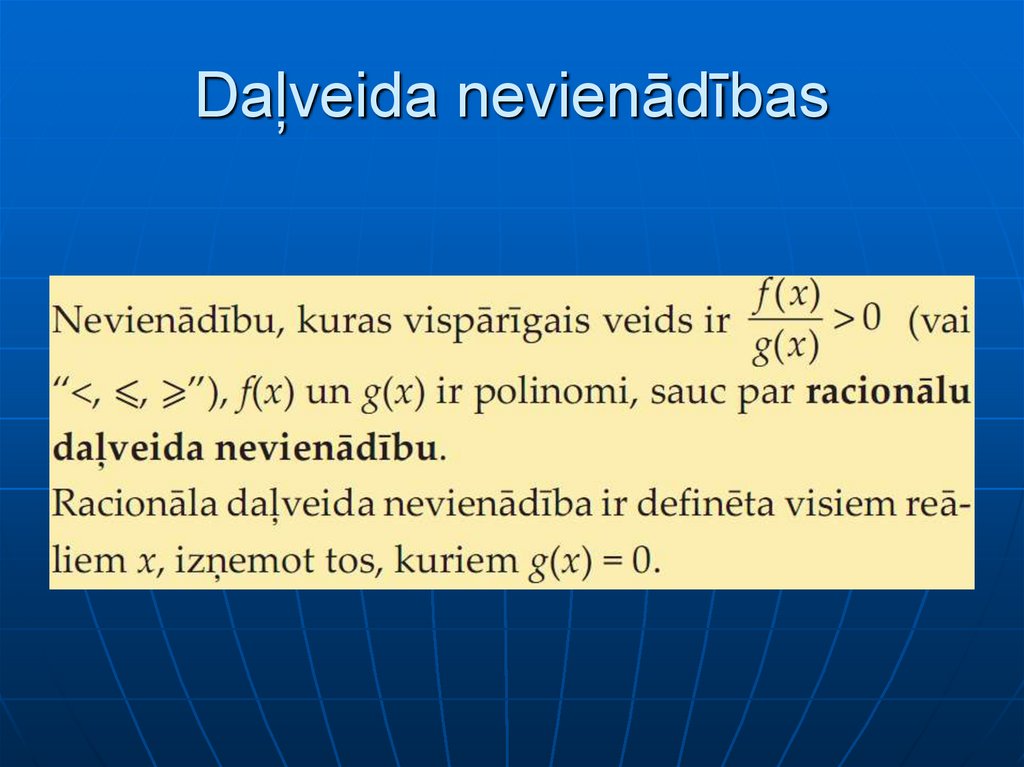 Daļveida nevienādības