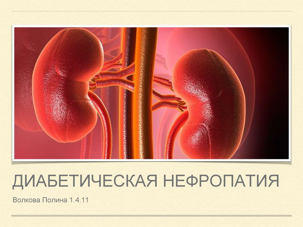 Фото диабетическая нефропатия