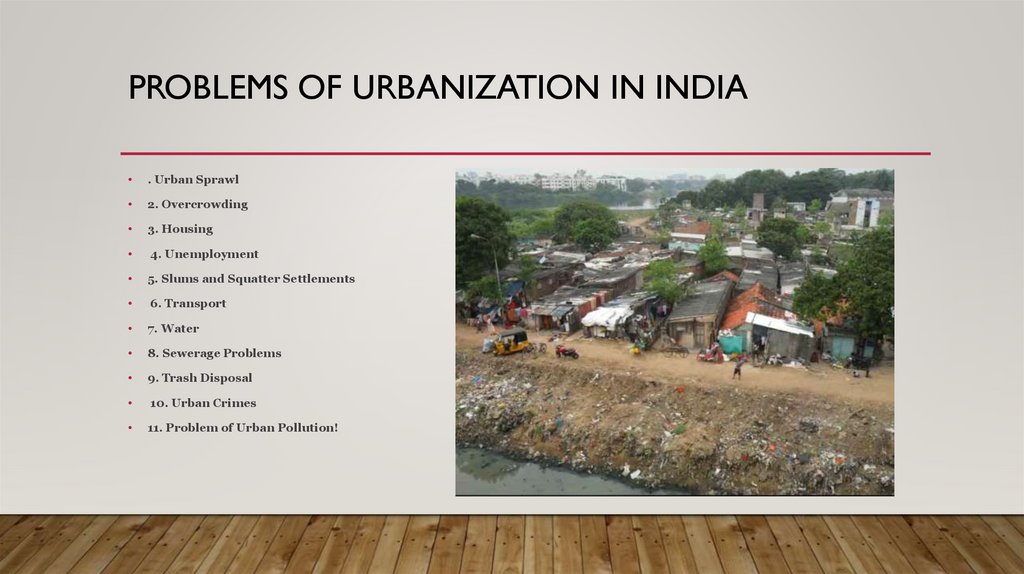 Problems Of Urbanization In India Online Presentation