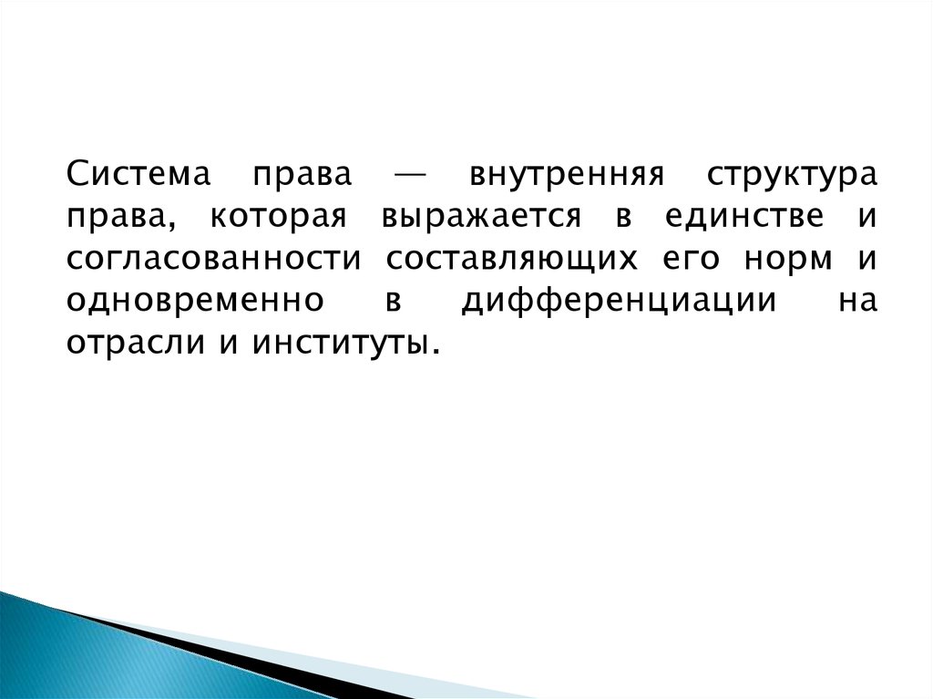 Система российского права презентация