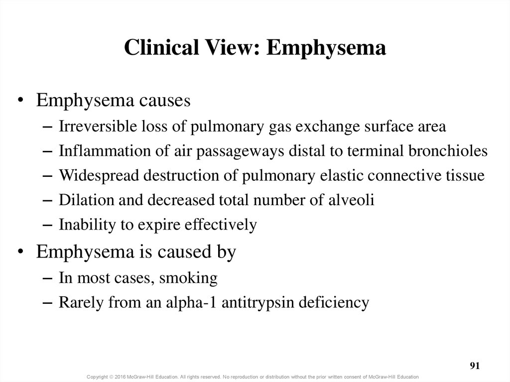 Clinical View: Emphysema