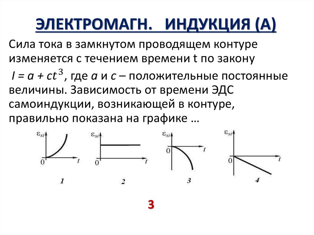 ЭЛЕКТРОМАГН. ИНДУКЦИЯ (А)