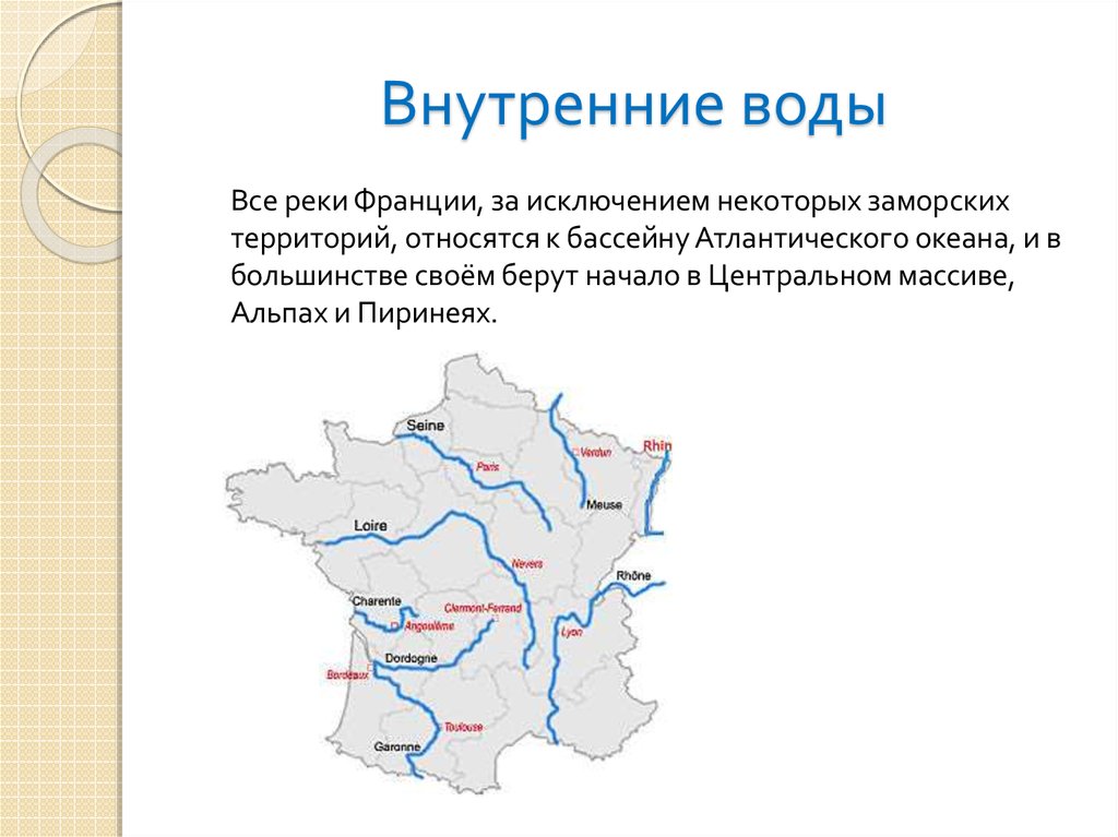 Внутренние воды кемеровской области карта