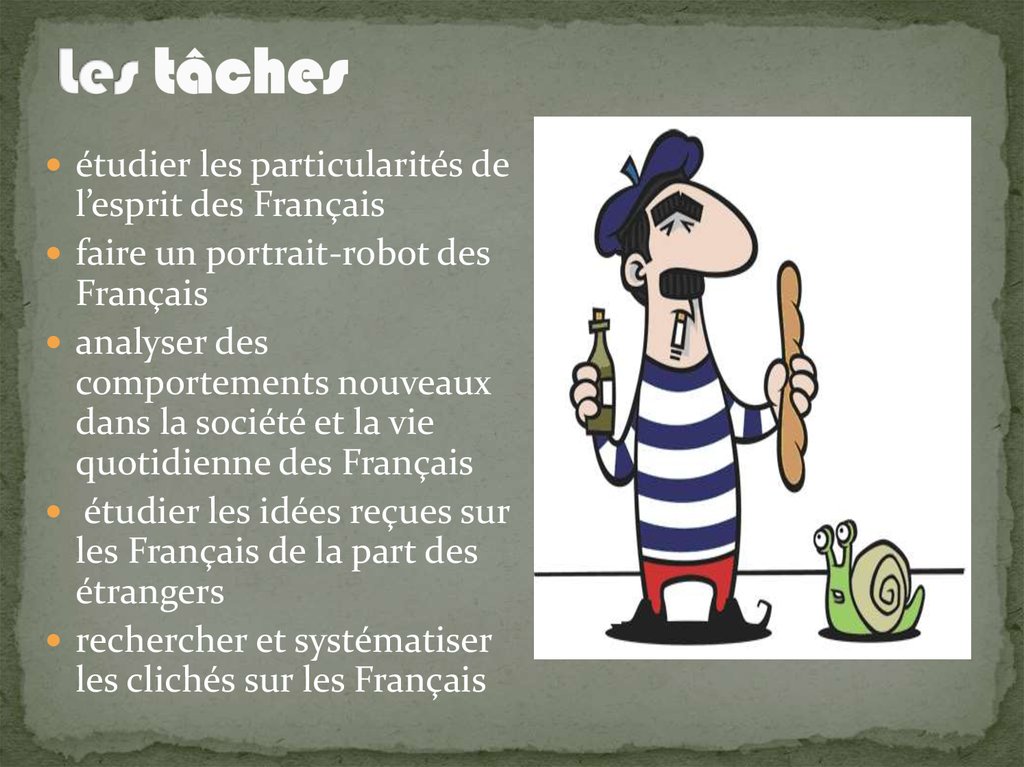 Les tâches
