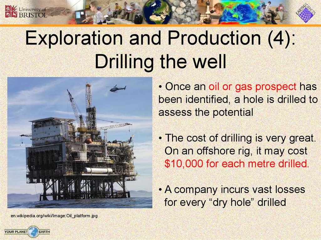 Exploration and Production (4): Drilling the well