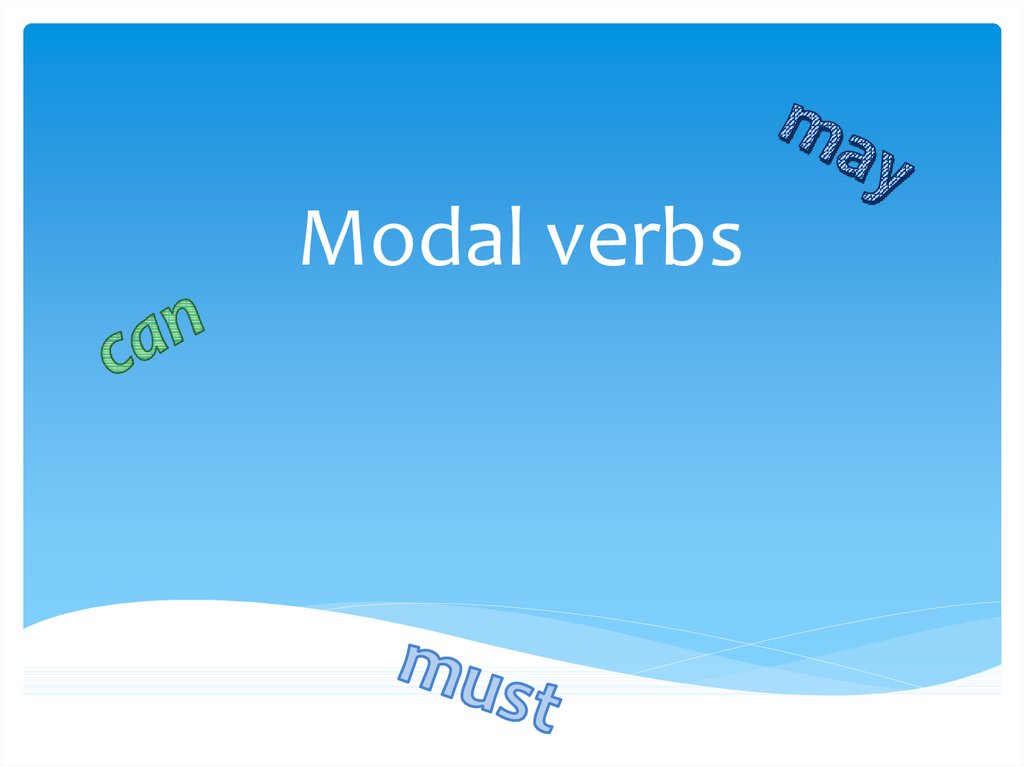 Modal verbs