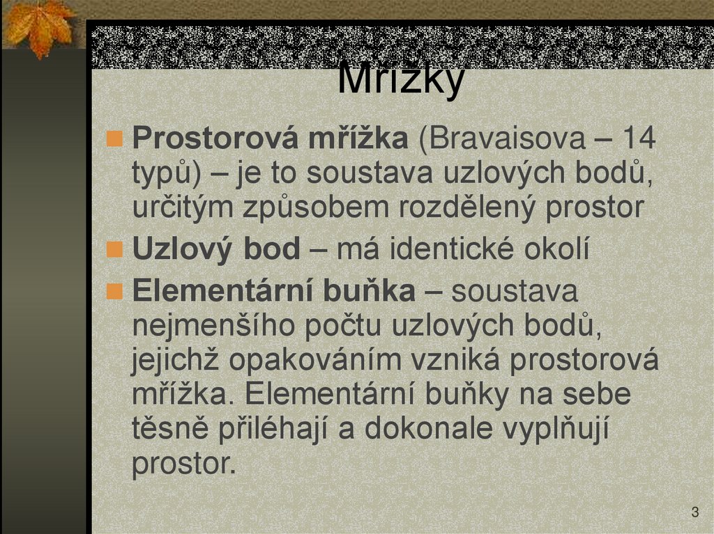 Mřížky
