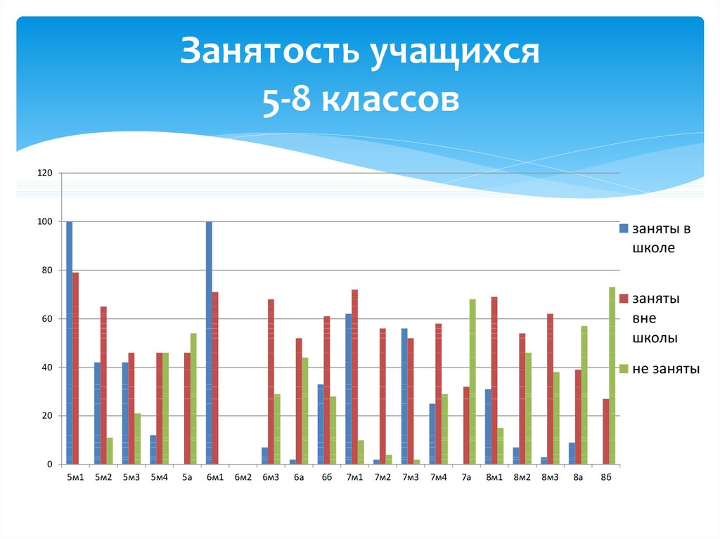 Диаграмма занятости учащихся во внеурочное время