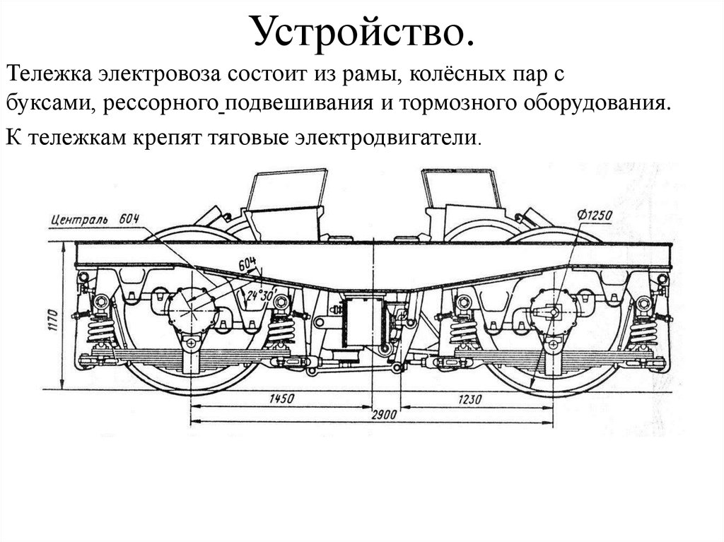 Рама тележки электровоза вл80с чертеж